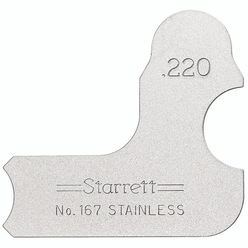 Starrett RADIUS GAGE, .220"