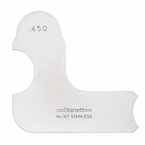 Starrett RADIUS GAGE, .450"