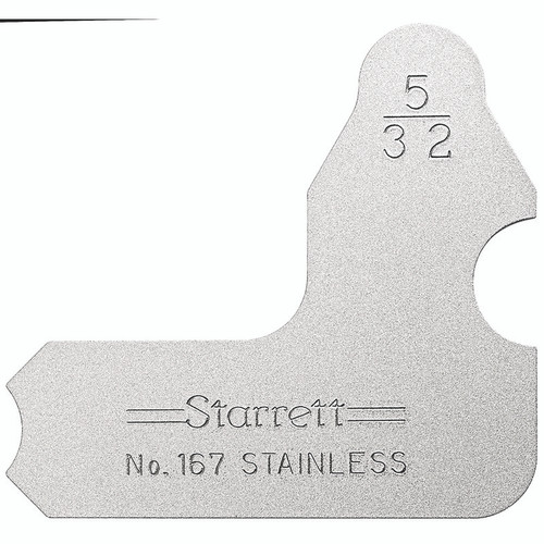 Starrett RADIUS GAGE, 5/32"