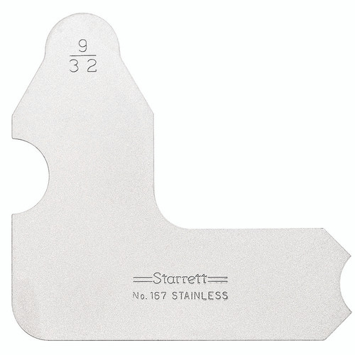 Starrett RADIUS GAGE, 9/32"