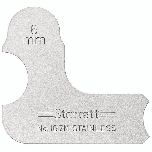 Starrett RADIUS GAGE, 6mm