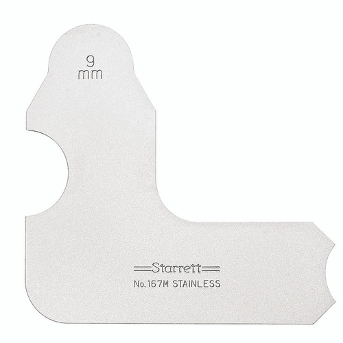 Starrett RADIUS GAGE, 9mm