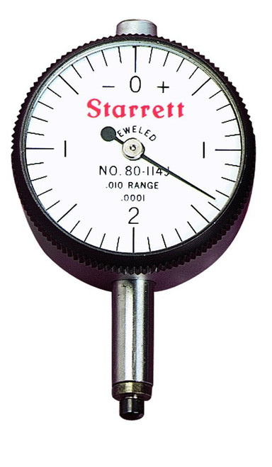 Starrett MINI DIAL INDICATOR, 0 -.100", .001" GRAD