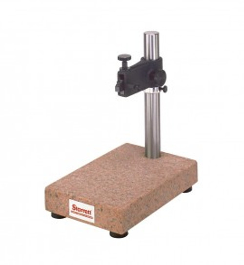 Starrett 653G Granite Comparator Stand, 8 x 12 x 2" crystal pink granite base, 0.0001" tolerance