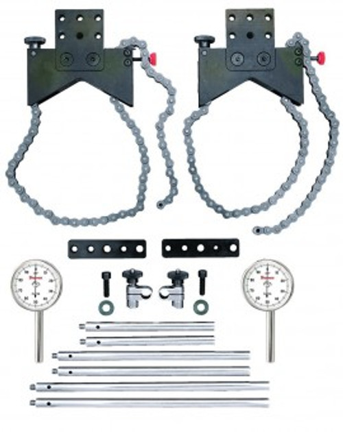 Starrett S668CZ SHAFT ALIGNMENT CLAMP SET, WITH 196B5 INDICATORS & EXTENSION PLATES