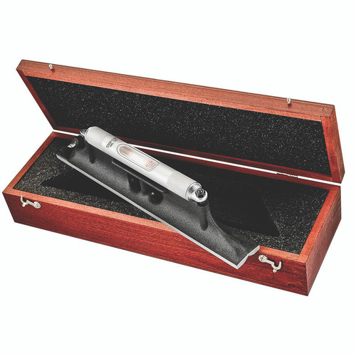 Starrett 98Z-12 W/SLC MACHINIST LEVEL, 12" BASE, WITH STANDARD LETTER OF CERTIFICATION, WITH CASE