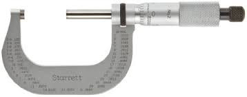 Starrett OUTSIDE MICROMETER, T2XRL 1"-2", .0001" GRADS.