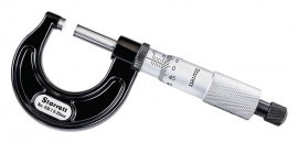 Starrett V4361MXRL-25 Outside Micrometer, 0 to 25 mm