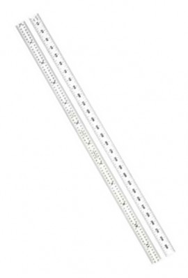 Starrett C331-300 Full-Flexible Rule - mm and inch Graduations, 300mm to 11-3/4"