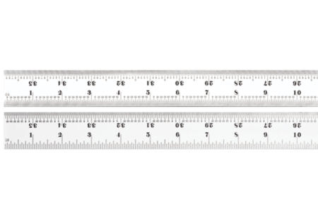 Starrett STEEL RULE, SPRING-TEMPERED, 12", 7R GRADS