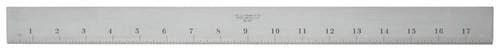 Starrett STRAIGHT EDGE, 12", WITH BEVEL & 32nd GRADS