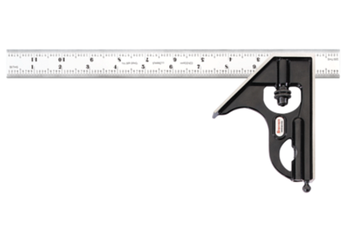 Starrett COMBINATION SQUARE, 12", 16R GRADS C33HC-12-16R