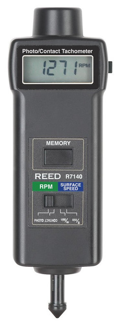 REED Instruments.  TACHOMETER, PHOTO/CONTACT, 99,999 RPM/19,999 RPM