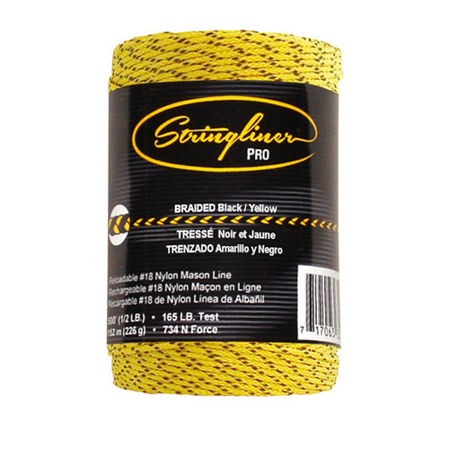 #27 Construction Line  BRAIDED BLACK/YELLOW 320' #27