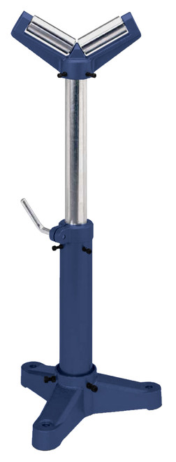 Palmgren 9670181 V-roller material support pedestal stand, 18" MSV18