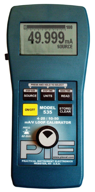 PIE 535.  10-50 & 4-20mA loop and voltage calibrator. Comes with carryingcase, test leads, AC adapter and NIST cert with data.