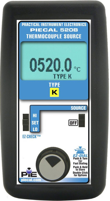 PIE 520B-U Thermocouple source calibrator- single type U. Comes with testleads and NIST cert.