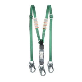 MSA EA Lanyard,SM,Snap,Adj,Twin,6',ANSI  10191756