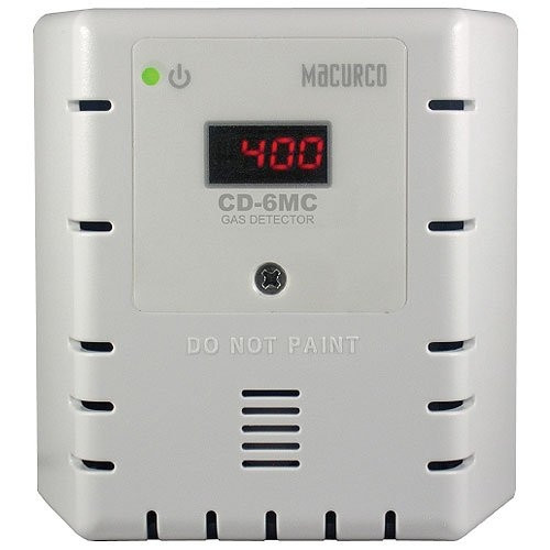 Macurco CD-6MC Gas Detector,  Carbon Dioxide CO2 (Low Voltage) Fixed Gas Detector, Controller Transducer - Manual Calibration