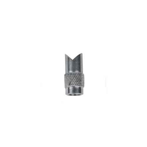 Shimpo FG-M6GV-AL  Aluminum Notched Head Adapter, M6 Thread  FG-M6GV-AL