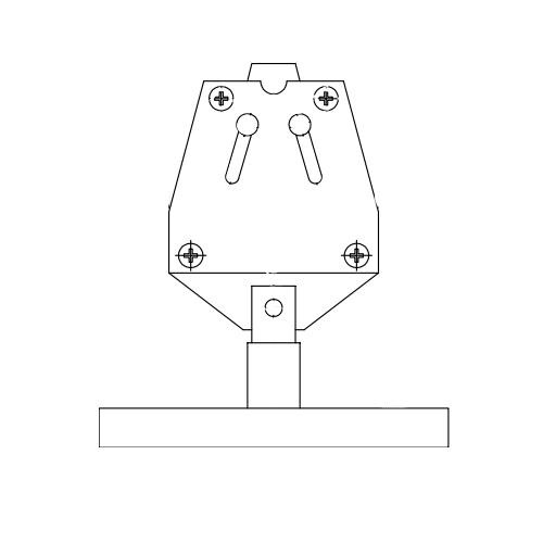 Shimpo FG-WDG50B Small Capacity Wedge Grip, for Use with Test Stand Base, 100 lb (50 kg) Max. Capacity