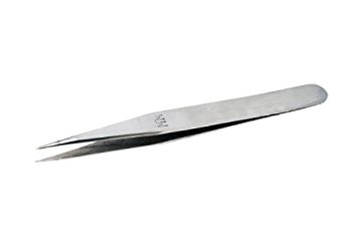 Aven 18021-CS Pattern MM Straight Strong Precise Tweezer, Stainless Steel, 5"...