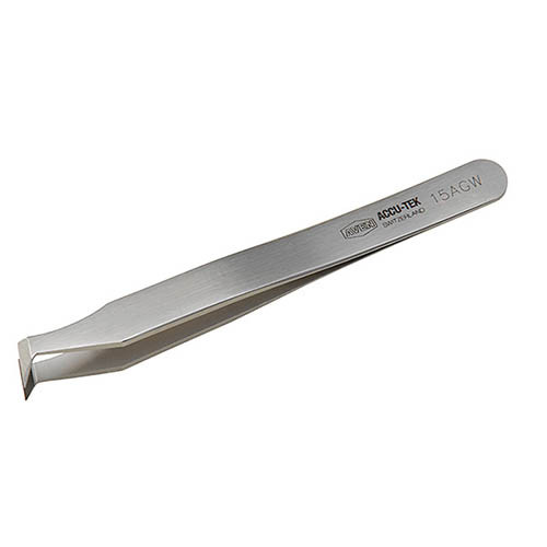 Aven 18114ACU Pattern 15AGW Cutting Sharp Precision Tweezer, Stainless Steel,...