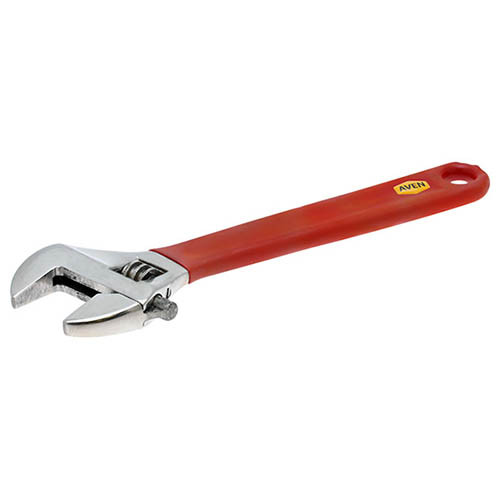 Aven 21190-8G Adjustable Stainless Steel Wrench with PVC Grips, 8"