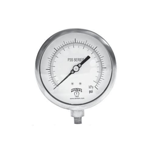 Winters 300 SERIES 6" 0-1500 PSI/KPA 1/2" BTM  P3S6093