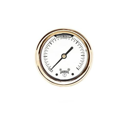 Winters 2.5" BRASS CASE 0/2000 PSI/KPA 1/4" BACK  PBC910