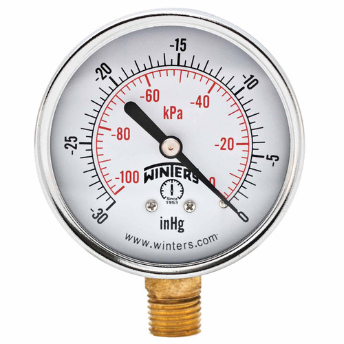 Winters ECONOMY 2.5" 0-30" VAC/KPA 1/4" BTM  PEM210