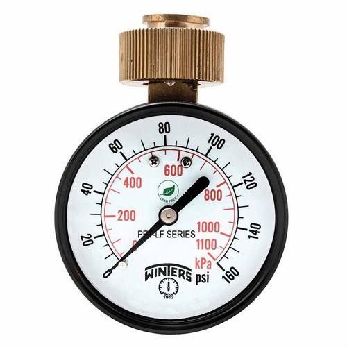 Winters PETW-LF SERIES (LEAD-FREE) WATER TEST, 2.5" 0/160 PSI/KPA 3/4" SWIVEL  PETW213LF