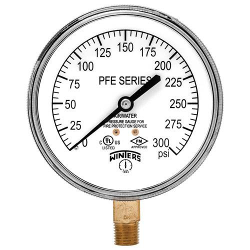 Winters 3.5" DIAL, 1/4" BTM 0-300 PSI  PFE3933R1
