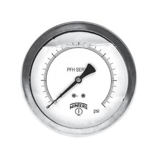 Winters PFH SERIES 4" 0/600 PSI BRASS 1/2" CB 1.5% ACC  PFH1527R1