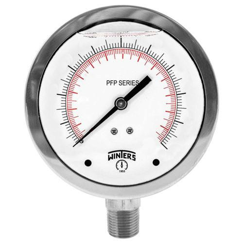 Winters FILLED/BR 4" 30"/0/30 PSI/KPA 1/4" NPT BTM  PFP1021