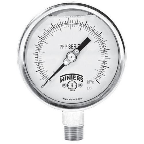 Winters PFP SERIES 4.5" 30"/0/15 PSI/KPA SS 1/4" BTM 1% ACC  PFP701