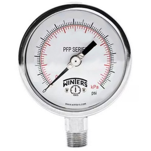 Winters PFP SERIES 4.5" 0/6000 PSI/KPA SS 1/4" BTM 1% ACC  PFP723