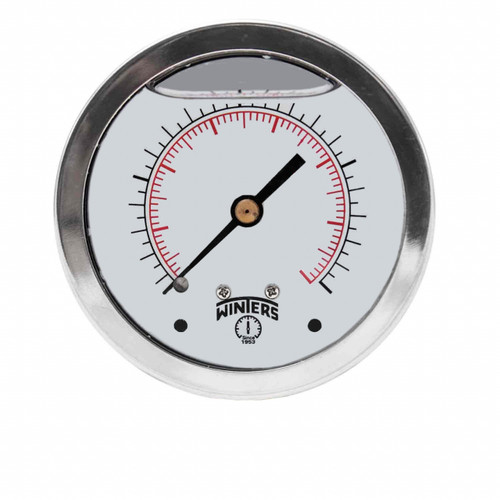 Winters FILLED/BR 1.5" X 1/8" NPT BACK 0/600 PSI/KPA  PFQ1128