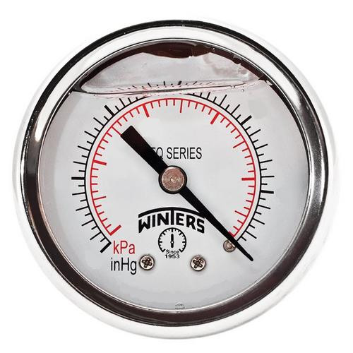 Winters FILLED/BR 2" X 1/8" NPT BACK 0/300PSI/KPA  PFQ2440