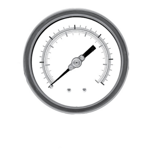 Winters 4" DIAL, NACE GAUGE,0/1000 PSI/KPA, 1/4" BACK CONN  PN21099N