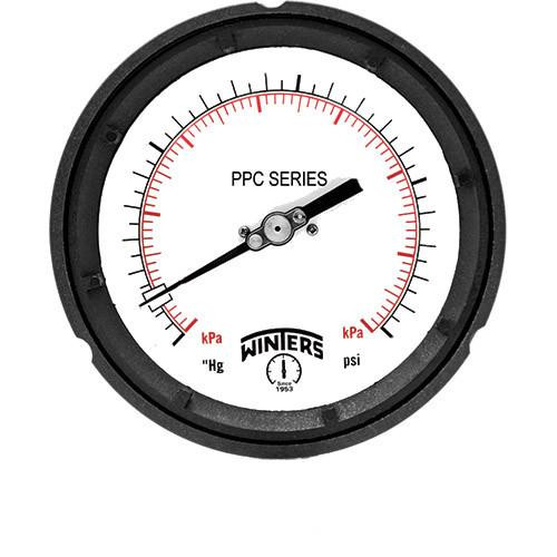 Winters PROCESS 0-15 PSI/KPA 1/4" BACK BRASS  PPC5281