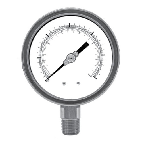 Winters SS 4" SAFETY 0/100 PSI/KPA 1/4" BTM  PSC266