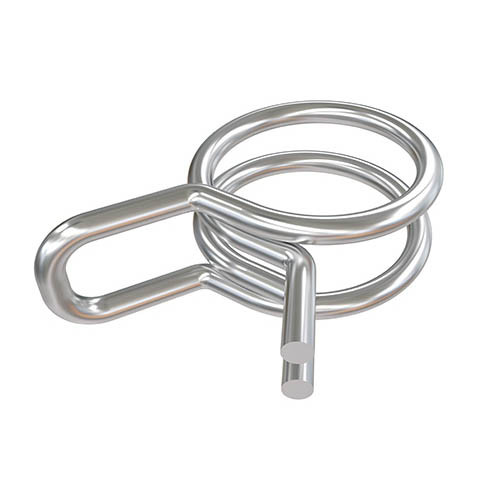 Sauermann  Double wire clamp for clear tubing, 1/4'' / 6mm (pkg of 25)  ACC00912
