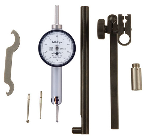 Mitutoyo 513-504T, .0001" X .010" Pocket Test Indicator Set, 0-5-0