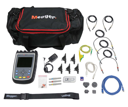 Megger MPQ1000 Basic Kit 8 Channel 3-Phase Handheld Power Quality Analyzer with Standard Accessories (Current Clamps Not Included)