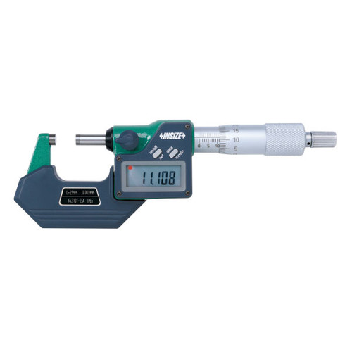 Insize 3101-33E Electronic Outside Micrometer, Ip65, 0-3"/0-75Mm