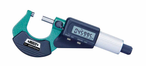 Insize 3109-33E Electronic Outside Micrometer Set, 0-3"/0-75Mm