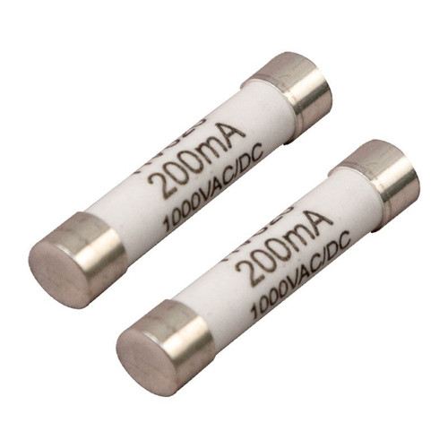 Fuse - Set of 2, FF, 200mA, 1000V, 10kA, 6x32mm for Models 6528 & 6529