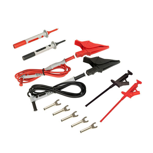 Lead  Utility Test Lead Kit #3 {includes: Set of 2, 5 ft color-coded (Red/Black) Silicone Insulated Safety Leads