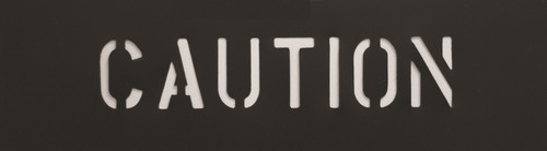 C.H. Hanson "CAUTION"- 2- 1/2" Characters